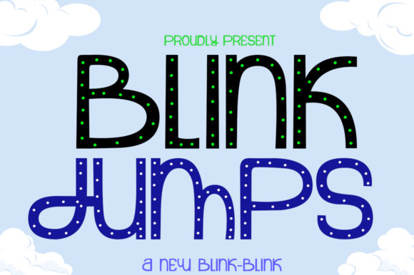 Blink Jumps: A Bold Display Font for Editorial Design and Digital Publishing