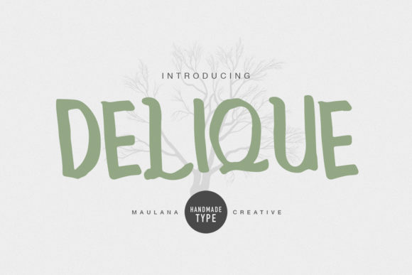 Delique: A Playful Display Font for Modern Editorial Design