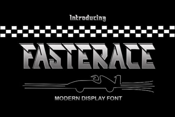 Fastrace: A Playful Display Font for Handmade Labels, Invitations, and More