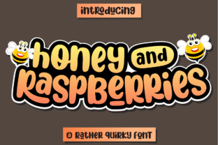 Honey and Raspberries: A Playful Display Font for Web Design and Digital Branding