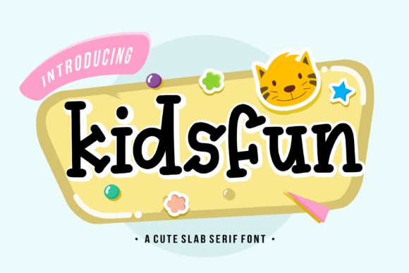 Kidsfun: A Playful Display Font for Creative Makers and Small Business Owners