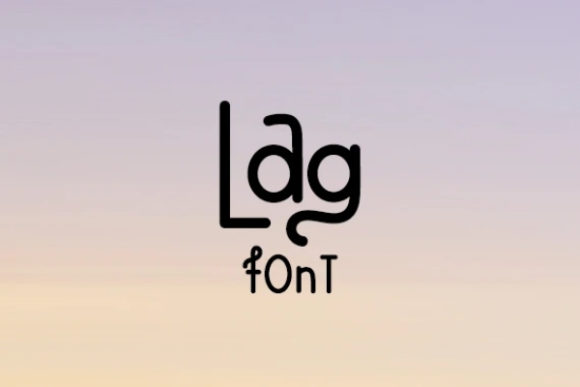 Lag: A Playful Display Font for Modern Web and Digital Design
