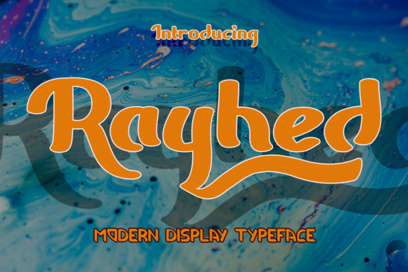 Rayhed: A Playful Display Font for Brighter Editorial Designs
