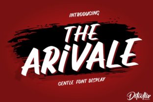 The Arivale: A Bold Display Font for Editorial Impact
